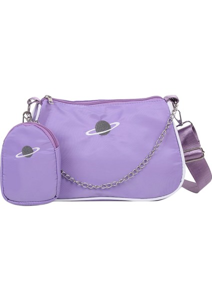 Katı Omuz Kadın Naylon Messenger Kompozit Tote Omuz Kadın Küçük Çanta (Yurt Dışından)