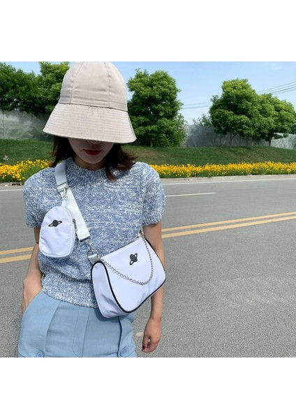 Katı Omuz Kadın Naylon Messenger Kompozit Tote Omuz Kadın Küçük Çanta (Yurt Dışından) fiyatları