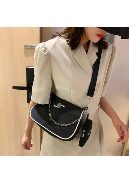 Katı Omuz Kadın Naylon Messenger Kompozit Tote Omuz Kadın Küçük Çanta (Yurt Dışından) indirimleri