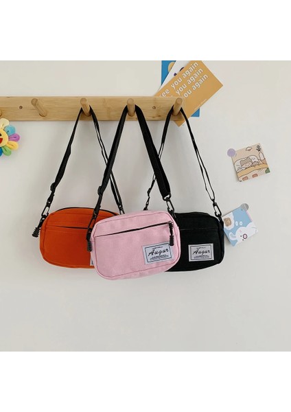 Unisex Fanny Crossbody Kadın Trendi Katı Eğlence Kare Omuz Paketi Harajuku Kore Telefon Çanta (Yurt Dışından) modelleri