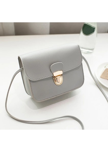 Kadın Postacı Kadın Düz Kapak Kilit Omuz Crossbody Telefon Plaj Çanta (Yurt Dışından)