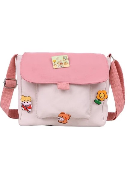 C Crossbody Kadın Kanvas Kawaii Harajuku Tüm Maç Öğrencileri Kadın Kore Ulzzang Günlük Çanta (Yurt Dışından)