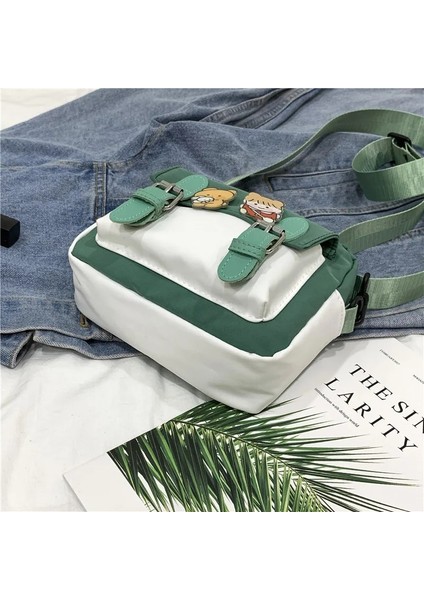 C Crossbody Kadın Kanvas Kawaii Harajuku Tüm Maç Öğrencileri Kadın Kore Ulzzang Günlük Çanta (Yurt Dışından) modelleri