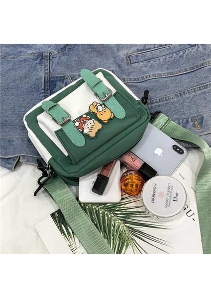 C Crossbody Kadın Kanvas Kawaii Harajuku Tüm Maç Öğrencileri Kadın Kore Ulzzang Günlük Çanta (Yurt Dışından) fırsatları