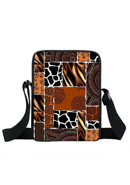 Afro Desen Messenger Kadın Tuval Crossbody Çanta (Yurt Dışından)