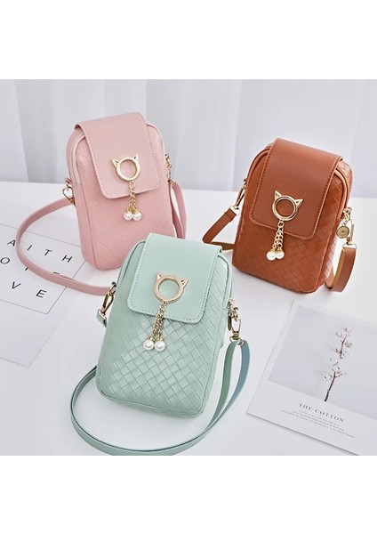 Halka Mini Çapraz Vücut Cep Telefonu Omuz Dokuma Inci Püskül Kapak Kadın Omuz Çapraz Çanta (Yurt Dışından) fiyatları