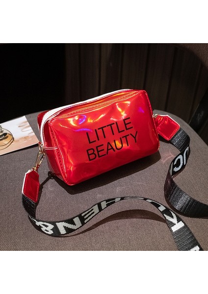 Mini Kadın Lazer Crossbody Messenger Omuz Pvc Jöle Küçük Tote Messenger Lazer Holografik Çanta (Yurt Dışından)