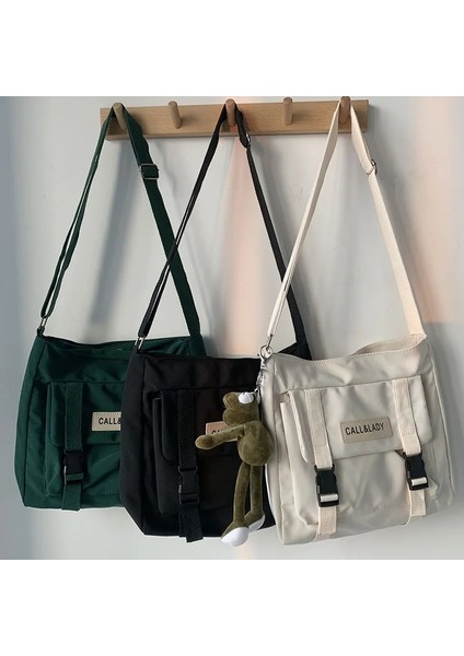 Tuval Kadın Messenger Kore Büyük Omuz Crossbody Tudent Naylon Kumaş Kitap Çanta (Yurt Dışından) fırsatları
