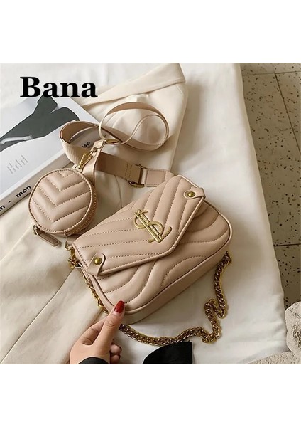 Kumral Kadın Zinciri Crossbody Mektubu Kadın Omuz Messenger Çanta (Yurt Dışından) fırsatları