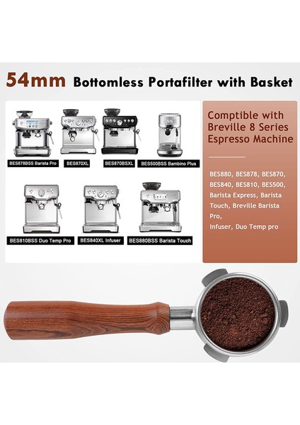 Breville Barista Serisi ve Espresso Için Dipsiz Portafiltre 54MM (Yurt Dışından) modelleri