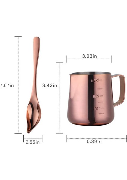 Süt Köpürtme Sürahisi Buharda Pişirme Sürahileri Sütlü Kahve Cappuccino, 350ML (Yurt Dışından) fiyatları