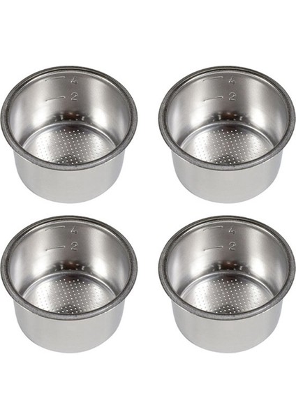 4 Adet 51MM Basınçsız Filtre Sepeti Dayanıklı 4 Fincan Kahve Filtre Kupası (Yurt Dışından)
