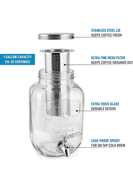 Geniş Ağızlı Mason Kavanoz Için Kahve Filtresi, 304 Paslanmaz Çelik (Yurt Dışından) indirimleri