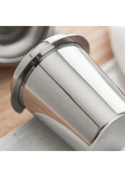 Paslanmaz Çelik Dozaj Bardağı Kahve Koklama Kupa Tozu (51MM Gümüş) (Yurt Dışından)