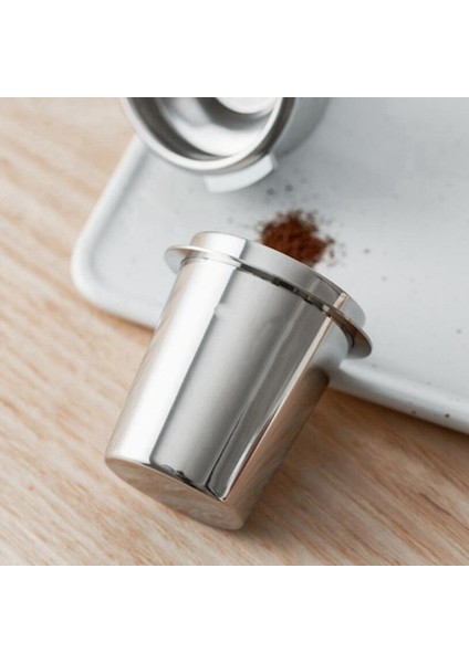 Paslanmaz Çelik Dozaj Bardağı Kahve Koklama Kupa Tozu (51MM Gümüş) (Yurt Dışından)