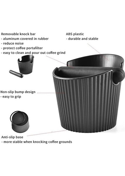 Espresso Için Çıkarılabilir Kilit Çubuklu Küçük Kahve Puck Knock Box (Yurt Dışından) modelleri