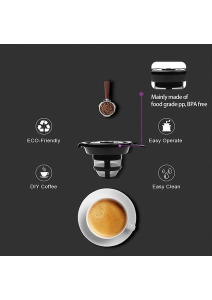 Flexbrew Way Kahve Filtre Sepeti Kapsül Bardağı ile Uyumlu (Yurt Dışından)