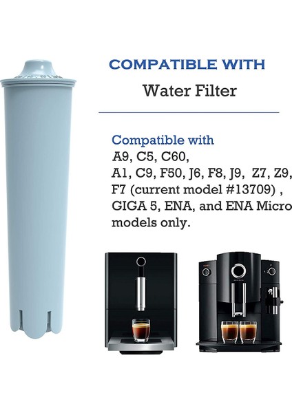 Jura Clearyl Claris Kahve Makineleri Için 6'lı Paket Mavi Su Filtresi (Yurt Dışından) modelleri