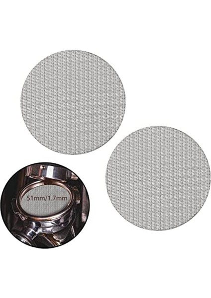 51MM Espresso Puck Eleği, Yeniden Kullanılabilir 1,7mm Kalınlık 150ΜM (2 Paket) (Yurt Dışından)