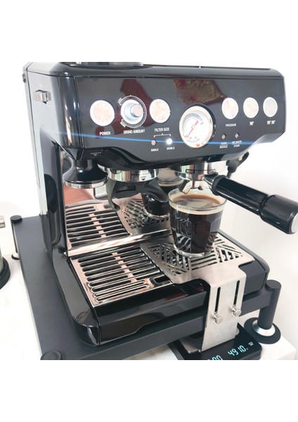 Espresso Makinesi Elektronik Terazisi Için Çelik Kahve Tartı Standı (B) (Yurt Dışından)