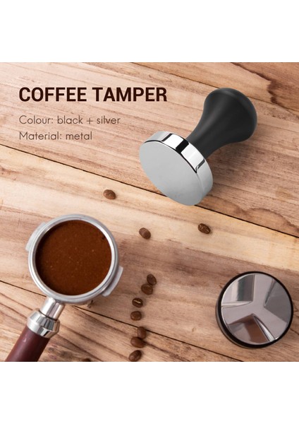 51MM Espresso Kahve Sabotaj Makinesi Presi Düz Tabanlı Kahve Çekirdeği Presi (Yurt Dışından)