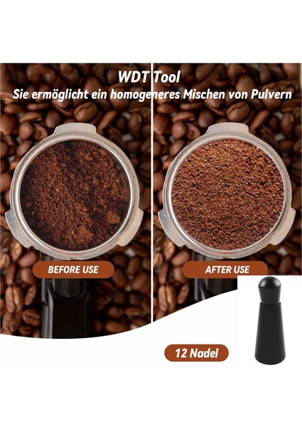 Kahve Sabotaj Seti 51 Mm, Espresso Tamper Seti, Espresso Makinesi Için (Yurt Dışından)