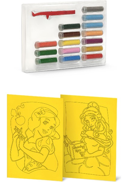 Disney Prensesler Pamuk Prenses&Bella Eğitici ve Eğlenceli Kum Boyama Seti-Red Castle DS-08 fiyatları