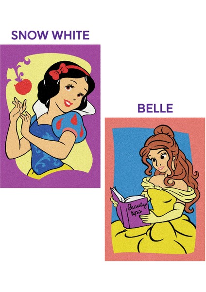 Disney Prensesler Pamuk Prenses&Bella Eğitici ve Eğlenceli Kum Boyama Seti-Red Castle DS-08 fırsatları