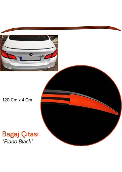 Carpi Bagaj Çıtası Ergonomik Parlak Siyah Bıyık 120 cm x 4 cm BR2790109 fiyatları