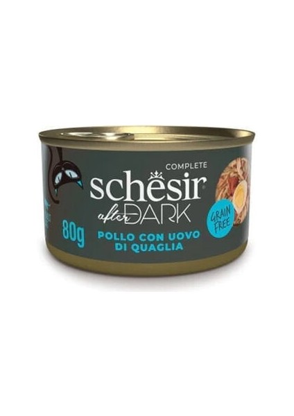 After Dark Pate Tavuklu ve Bıldırcın Yumurtalı Yetişkin Kedi Konservesi 80 gr