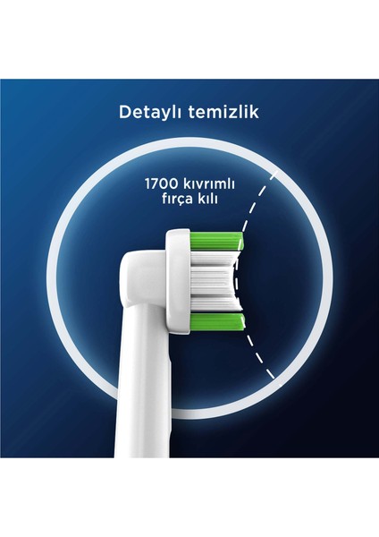 Şarjlı Diş Fırçası Yedek Başlığı Precision X-Filament 4 Adet Ürün