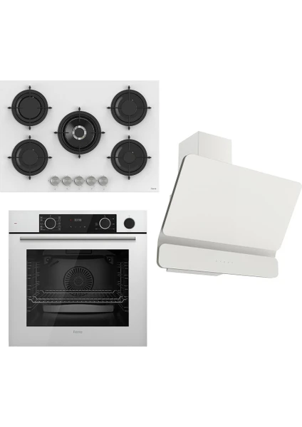 Steamart&fryart Serisi Buharlı Pişirme Beyaz Set (RS036 + XE64CB +D081 )