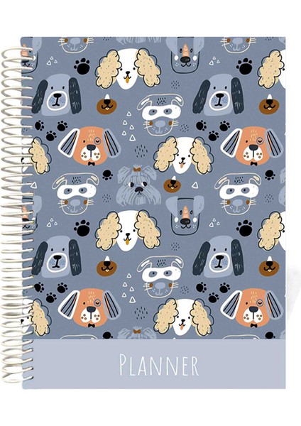 Sert Kapak Spiralli Tariihsiz Konuşan Ajanda 17X24 cm Tasarım-12