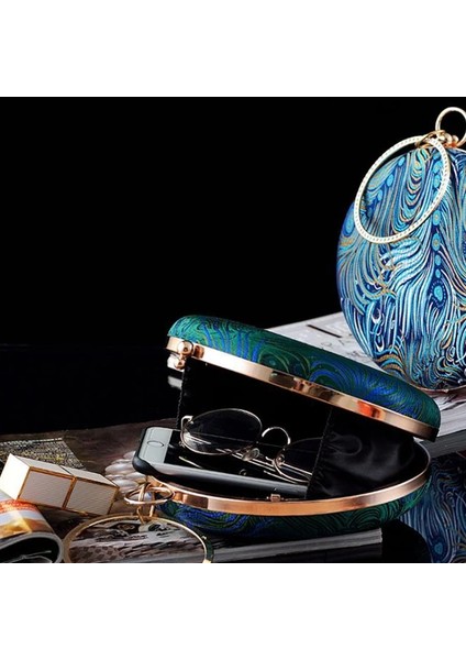 Kadın Nakış Tüylü Daire Şekli El Çanta (Yurt Dışından) fırsatları