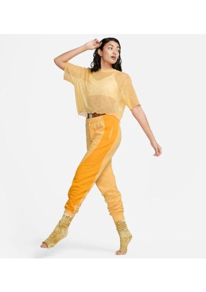 Air Fleece Jogging Sarı Kadın Eşofman Altı DV8050-795