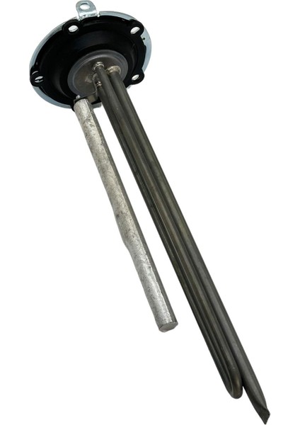 Termosifon D4 Titanyum 5 Delikli, Contalı, Flanşlı, Anotlu Termosifon Rezistansı