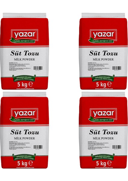 Süt Tozu 5 kg x 4 Paket