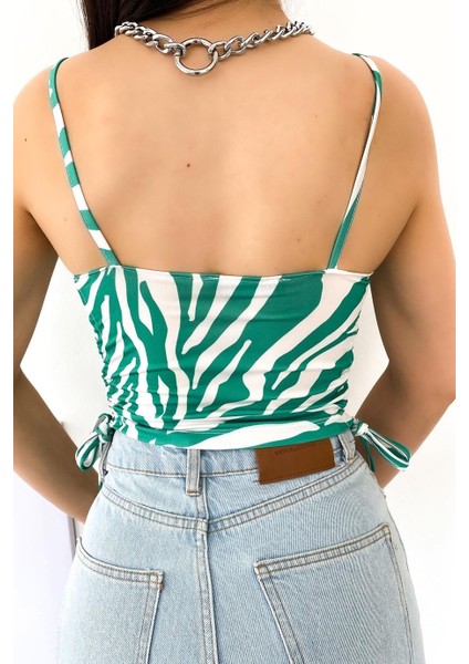 Kadın Ip Askılı Bershka Model Dijital Crop fırsatları