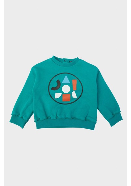 Erkek Bebek Yeşil Sweatshirt 23FW0BG1420