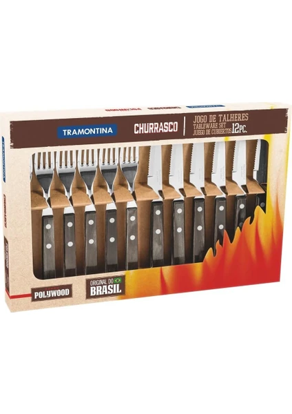 Churrasco 21199/909 Çatal Bıçak Seti (12li Kutu)