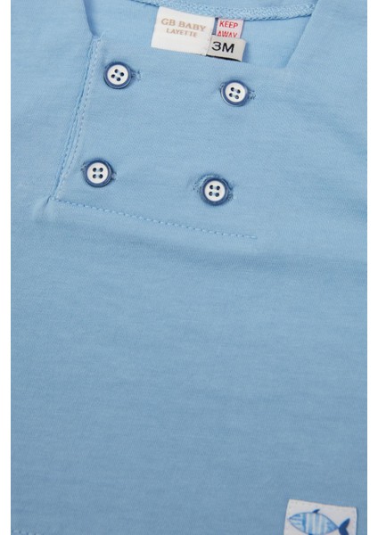 Erkek Bebek Mavi Tshirt 23SS0LT8508 modelleri