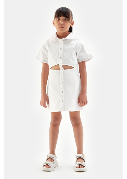 Kız Çocuk Beyaz Elbise 23SS1TJ4923