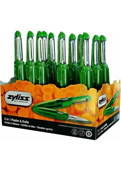 E950001 Soyacak Ve Bıçak Yeşil (Stand 12 Adet)
