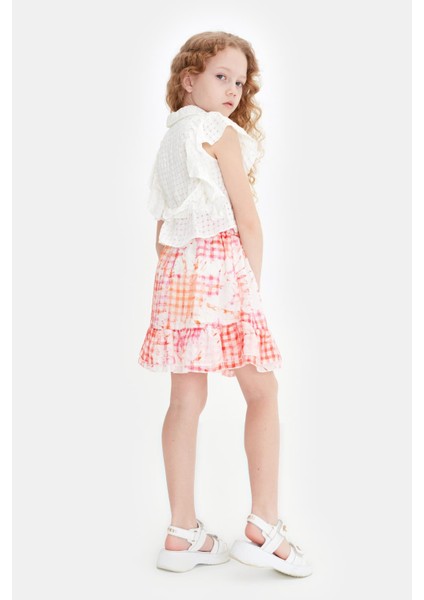 Kız Çocuk Desenli Etek 23SS0TJ4305 fırsatları