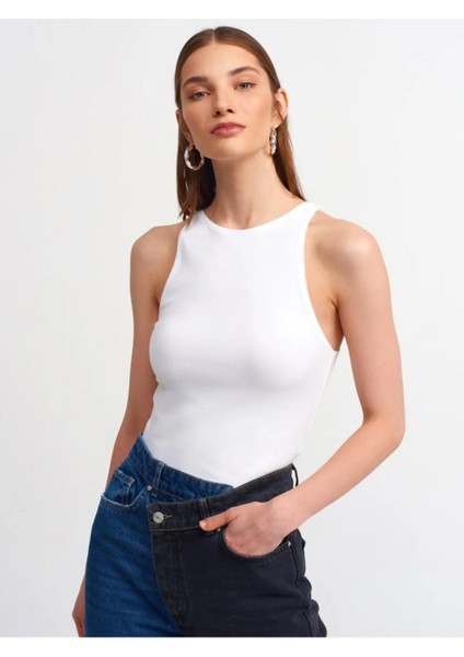 3694 Dilvin Halter Yaka T-Shırt
