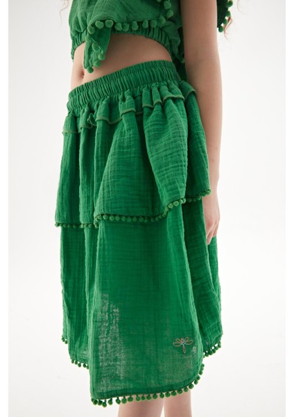 Kız Çocuk Yeşil Etek 23SS0TJ4307