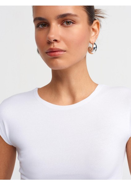 30528 Dilvin Crop Top Pamuk ve Modal Karışımlı modelleri