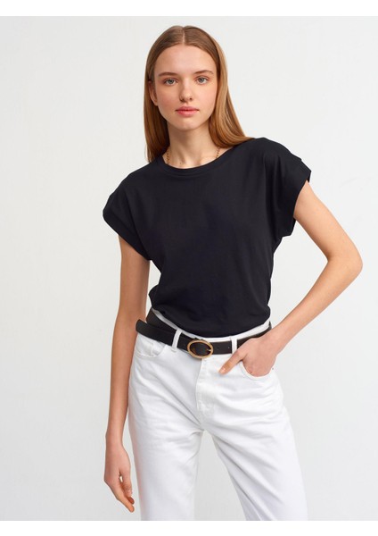 3504 Dilvin T-Shırt Bisiklet Yaka Penye