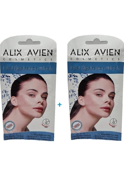 ALİX AVIEN COSMETICS VİTAL HYDRATİON YOĞUN NEMLENDİRİCİ MASKE TEK KULLANIMLIK 15ml 2 Adet