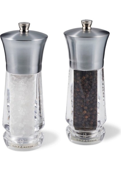 ​cole - Mason H321913 Exford 160mm Akrilik Tuz-biber Değirmeni Seti
